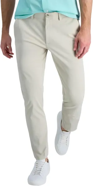 Haggar Men's Sport Travel Performance Straight Fit Flat Front Stretch Casual Pant