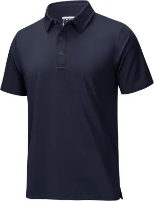 MAGCOMSEN Men's Polo Shirts Short Sleeve Dry Fit Golf Shirts Moisture Wicking Performance Athletic Casual Collared Shirt