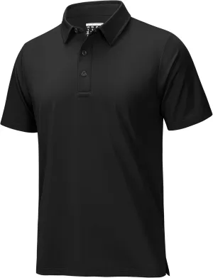 MAGCOMSEN Men's Polo Shirts Short Sleeve Dry Fit Golf Shirts Moisture Wicking Performance Athletic Casual Collared Shirt