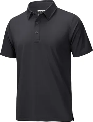 MAGCOMSEN Men's Polo Shirts Short Sleeve Dry Fit Golf Shirts Moisture Wicking Performance Athletic Casual Collared Shirt