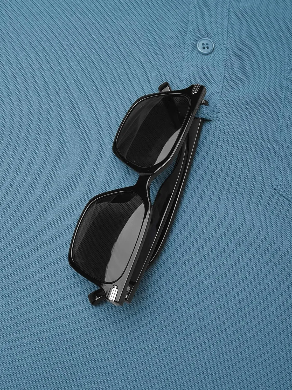 Men's Classic Long Sleeve Polo Shirts Casual Solid Golf Shirts with Pocket