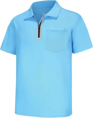 MOHEEN Men's Moisture Wicking Short Sleeve Polo Shirts UPF 50  Lightweight Performance Golf Shirts M-6XL