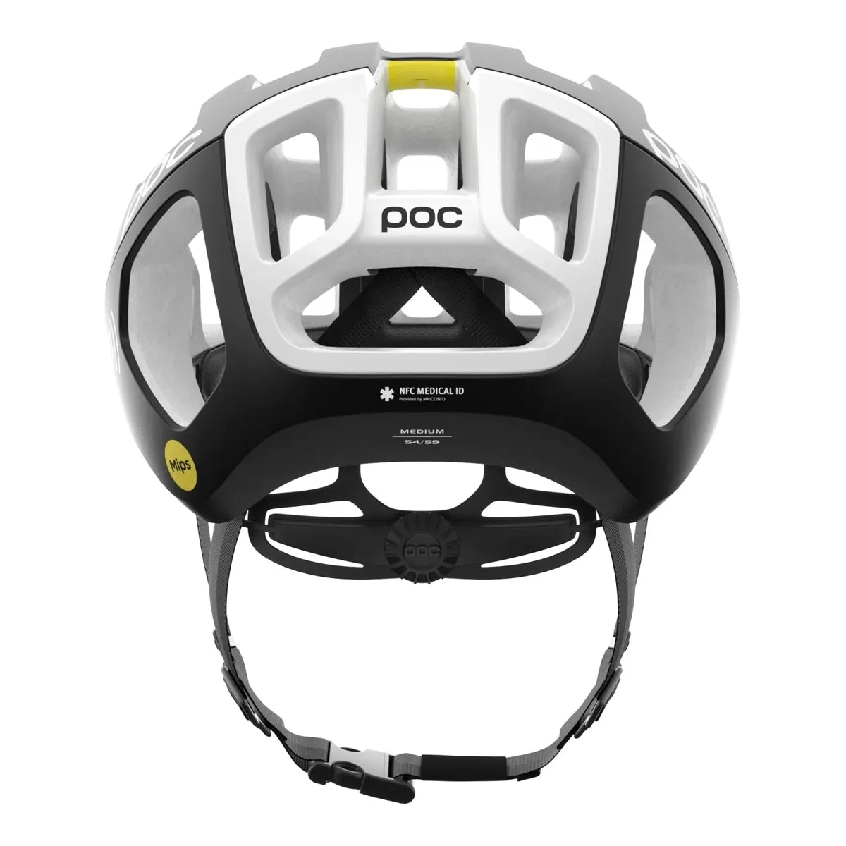 POC Ventral Air MIPS NFC Cycling Helmet - Uranium Black/Hydrogen White