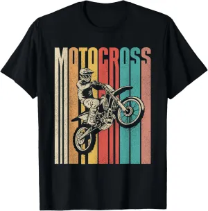 Retro Vintage Dirt Bike MX Bike Rider Motocross T-Shirt