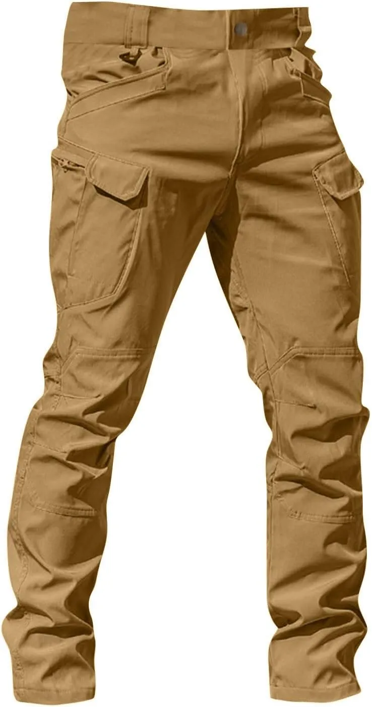 Tactical Cargo Pants for Men Ripstop Water Resistant Camo Hiking Pants Stretch Lightweight Work Pant Multi Pockets
