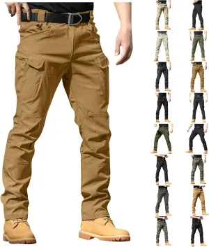 Tactical Cargo Pants for Men Ripstop Water Resistant Camo Hiking Pants Stretch Lightweight Work Pant Multi Pockets