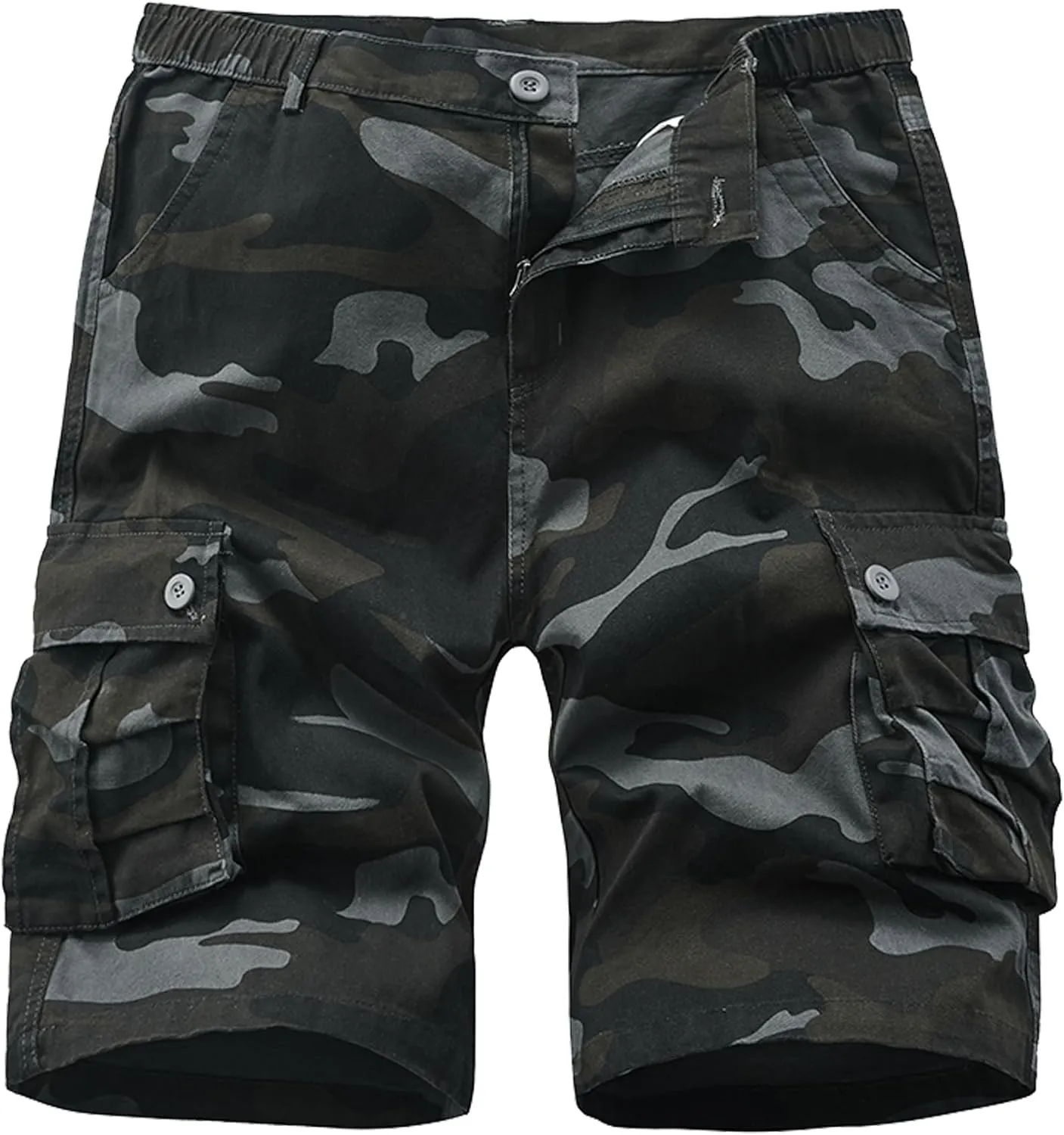VtuAOL Men's Cargo Shorts for Men Casual Cotton Fishing Hiking Shorts with Multi Pockets